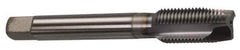 OSG - 5/8-18 UNF, 3 Flute, TiCN Finish, Powdered Metal Spiral Point Tap - Plug Chamfer, Right Hand Thread, 3-13/16" OAL, 1-13/16" Thread Length, 0.48" Shank Diam, 2B Class of Fit, Series 312 - Exact Industrial Supply