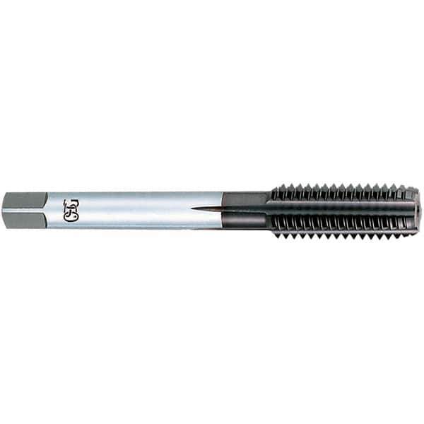 OSG - 3/4-10 UNC, 4 Flute, TiCN Finish, Powdered Metal Spiral Point Tap - Plug Chamfer, Right Hand Thread, 4-1/4" OAL, 2" Thread Length, 0.59" Shank Diam, Series 312 - Exact Industrial Supply