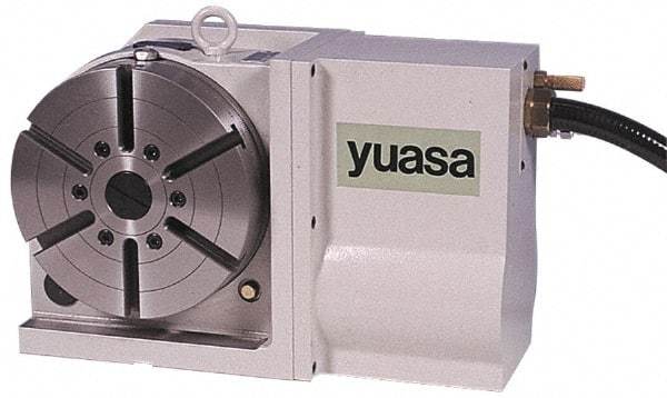 Yuasa - 1 Spindle, 50 Max RPM, 8.66" Table Diam, 1.36 hp, Horizontal & Vertical CNC Rotary Indexing Table - 120 kg (260 Lb) Max Horiz Load, 160.02mm Centerline Height - All Tool & Supply