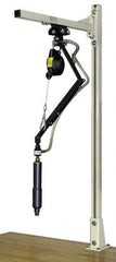 Qualtech - 0.9 to 2.3 kg Holding Capacity, 2 to 5 Lbs. Holding Capacity, Torque Arm with Swing Jib - 18 to 25 (Telescoping Arm) and 9 (Fixed Arm) Inch Long, 5 Ft. High, Rail Mount, Tool Balancer Included - All Tool & Supply