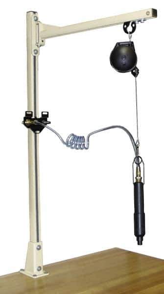 Qualtech - 3 to 5 Lbs. Holding Capacity, Swing Jib Kit - 36 Inch Long, 1.52 m High, Column Mount, Tool Balancer Included - All Tool & Supply