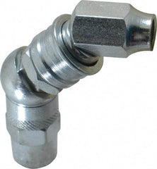 PRO-LUBE - 7,000 Operating psi, 3-1/2" Long, 1/8 Thread, Zinc Plated Grease Gun Coupler - NPT Thread - All Tool & Supply