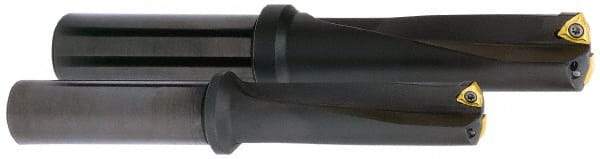 Kyocera - 6.37" Max Drill Depth, 3xD, 2-1/8" Diam, Indexable Insert Drill - 4 Inserts, 2" Shank Diam, Whistle Notch Shank - All Tool & Supply