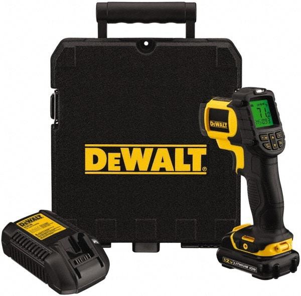 DeWALT - -29 to 500°C (-20 to 932°F) Infrared Thermometer - 12:1 Distance to Spot Ratio - All Tool & Supply