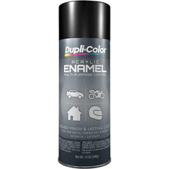 Dupli-Color - Black, Gloss, Acrylic Enamel Spray Paint - 12 to 14 Sq Ft per Can, 12 oz Container - All Tool & Supply