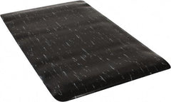 PRO-SAFE - 5' Long x 3' Wide, Dry Environment, Anti-Fatigue Matting - Black Marbleized, Vinyl with Vinyl Sponge Base - All Tool & Supply