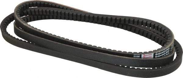 Browning - Section BX, 21/32" Wide, 99" Outside Length, Gripnotch V-Belt - Rubber Compound, Gripnotch, No. BX96 - All Tool & Supply