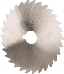 Made in USA - 6" Diam x 3/64" Blade Thickness x 1" Arbor Hole Diam, 50 Tooth Slitting and Slotting Saw - Arbor Connection, Right Hand, Uncoated, High Speed Steel, Concave Ground, Contains Keyway - All Tool & Supply