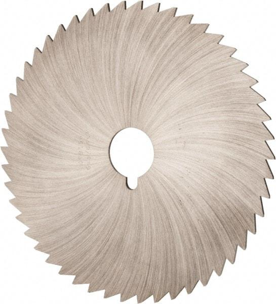 Made in USA - 6" Diam x 5/64" Blade Thickness x 1" Arbor Hole Diam, 42 Tooth Slitting and Slotting Saw - Arbor Connection, Right Hand, Uncoated, High Speed Steel, Concave Ground - All Tool & Supply