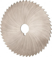 Made in USA - 6" Diam x 5/64" Blade Thickness x 1" Arbor Hole Diam, 42 Tooth Slitting and Slotting Saw - Arbor Connection, Right Hand, Uncoated, High Speed Steel, Concave Ground - All Tool & Supply