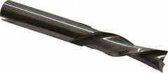 Onsrud - 3/8" Cutting Diam x 1-1/4" Length of Cut, 2 Flute, Downcut Spiral Router Bit - Uncoated, Right Hand Cut, Solid Carbide, 3" OAL x 3/8" Shank Diam, Double Edge, 30° Helix Angle - All Tool & Supply