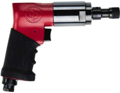 Chicago Pneumatic - 1/4" Bit Holder, 900 RPM, Pistol Grip Handle Air Screwdriver - 230 In/Lb Torque, 1/4 NPT Inlet, 2.5 CFM - All Tool & Supply