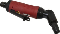 Chicago Pneumatic - 1/4" Collet, Angle Handle, Angle Air Die Grinder - 23,000 RPM, Rear Exhaust, 8 CFM, 0.28 hp, 6.21 bar, 1/4" Inlet - All Tool & Supply