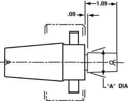 Collis Tool - JT6 Inside Taper, 0.676 Inch Nose Diameter, Rotary Tool Holder Quick Change Adapter - Rapid Switch 200 - Exact Industrial Supply