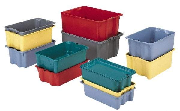 LEWISBins+ - 500 Container, 3000 Stack Lb Load Capacity Green Fiberglass Tote Container - Stacking, Nesting, 25.3" Long x 18.1" Wide x 6.1" High - All Tool & Supply