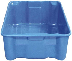 MFG Tray - 500 Lb Load Capacity Blue Fiberglass Tote Container - Stacking, Nesting, 25.3" Long x 18" Wide x 10" High - All Tool & Supply