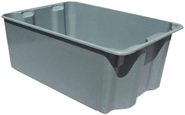 MFG Tray - 500 Lb Load Capacity Gray Fiberglass Tote Container - Stacking, Nesting, 27-1/2" Long x 20" Wide x 14.1" High - All Tool & Supply