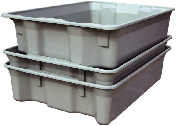 MFG Tray - 500 Lb Load Capacity White Fiberglass Tote Container - Stacking, Nesting, 42-1/2" Long x 20" Wide x 14.3" High - All Tool & Supply