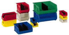 LEWISBins+ - 40 Lb. Load Capacity, 10-3/4" Deep, Red Polypropylene Hopper Stacking Bin - 7" High x 8-1/4" Wide x 10-3/4" Long - All Tool & Supply