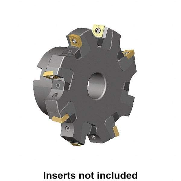 Kennametal - Shell Mount Connection, 13/16" Cutting Width, 2.1028" Depth of Cut, 200mm Cutter Diam, 1.5748" Hole Diam, 14 Tooth Indexable Slotting Cutter - KSSM Toolholder, SD.T 1204.. Insert, Neutral Cutting Direction - All Tool & Supply