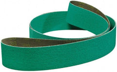 3M - 4" Wide x 132" OAL, 36 Grit, Zirconia Alumina Abrasive Belt - Zirconia Alumina, Very Coarse, Coated, YF Weighted Cloth Backing, Series 577F - All Tool & Supply