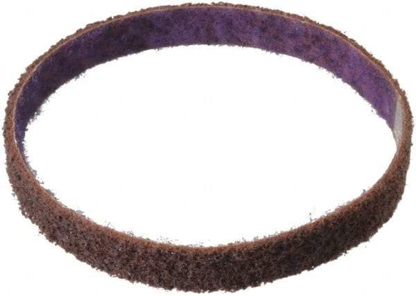 3M - 1/2" Wide x 12" OAL, Aluminum Oxide Abrasive Belt - Aluminum Oxide, Medium, Nonwoven, Series DF-BL - All Tool & Supply