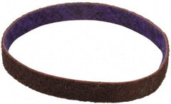 3M - 3/4" Wide x 18" OAL, Aluminum Oxide Abrasive Belt - Aluminum Oxide, Medium, Nonwoven, Series DF-BL - All Tool & Supply