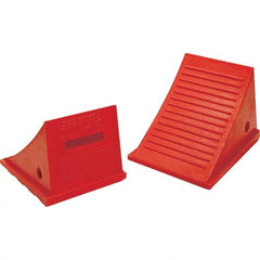 Checkers - 1 2-Piece 9" Wide x 8-1/4" High x 11-1/2" Deep Polyurethane Wheel Chock - All Tool & Supply