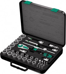 Wera - 38 Piece 1/2" Drive Socket & Bit Set - Comes in Molded Steel Case with High Density Foam Insert - All Tool & Supply