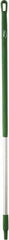 Vikan - 51 x 1-1/4" Aluminum Squeegee Handle - European Threaded Connection, Green - All Tool & Supply