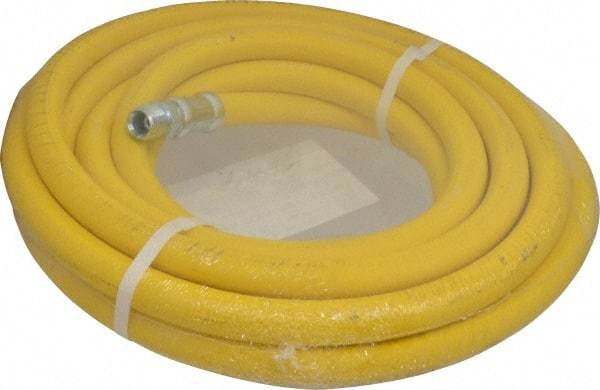 Continental ContiTech - 1/2" ID x 0.89" OD 25' Long Oil Resistant Air Hose - MNPT x MNPT Ends, 500 Working psi, -20 to 190°F, 1/2" Fitting, Yellow - All Tool & Supply