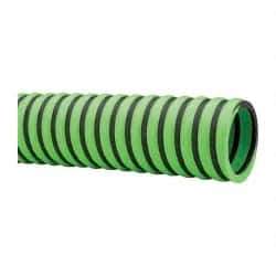 Continental ContiTech - -20 to 180°F, 1-1/2" Inside x 1.78" Outside Diam, Thermoplastic Liquid Suction & Discharge Hose - Green & Black, 100' Long, 29 Vacuum Rating, 50 psi Working & 150 psi Brust Pressure - All Tool & Supply