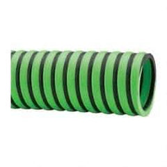 Continental ContiTech - -20 to 180°F, 2 Inch Inside x 2.4 Inch Outside Diameter, Thermoplastic Liquid Suction and Discharge Hose - Green and Black, 100 Ft. Long, 29 Vacuum Rating, 50 psi Working and 150 psi Brust Pressure - All Tool & Supply