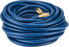 Continental ContiTech - 1/4" ID x 1/2" OD 50' Long Multipurpose Air Hose - MNPT x MNPT Ends, 300 Working psi, -10 to 158°F, 1/4" Fitting, Blue - All Tool & Supply