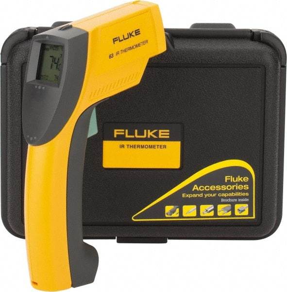 Fluke - -32 to 535°C (-25 to 999°F) Infrared Thermometer - 12:1 Distance to Spot Ratio - All Tool & Supply