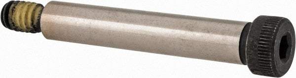 Value Collection - 5/16" Shoulder Diam x 1-3/4" Shoulder Length, 1/4-20 UNC, Hex Socket Shoulder Screw - 4140 Alloy Steel with Nylon Locking Patch, 7/32" Head Height x 7/16" Head Diam - All Tool & Supply