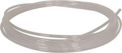 Parker - 1/2" ID x 9/16" OD, 1/32" Wall Thickness, 50' Long, PTFE FEP Tube - Natural, 65 Max psi - All Tool & Supply