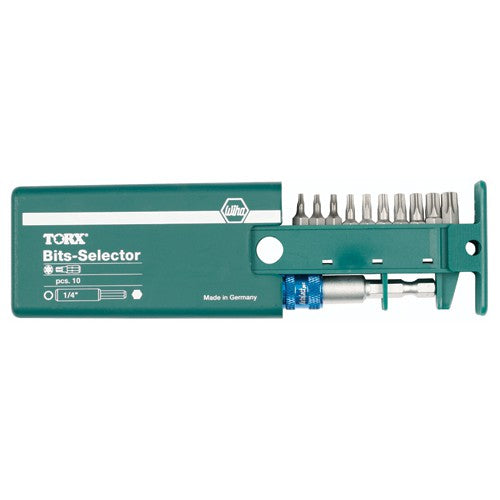 Torx Bit Selector Set T7-T40, Magnetic 1/4″ Bit Holder in Plastic Storage Box - All Tool & Supply