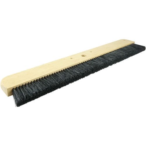 24″ Cement Finishing Brush, Wood Block, Black Polypropylene Fill, 3-1/4″ Trim - All Tool & Supply