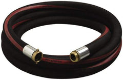 Alliance Hose & Rubber - 1" ID x 1-1/2" OD x 50' OAL, Male x Female Petroleum Transfer Hose - 150 Max Working psi, -35 to 200°F, 2" Bend Radius, 1" Fitting, Black - All Tool & Supply