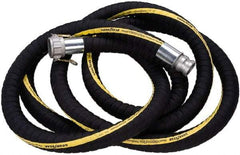 Alliance Hose & Rubber - 1-1/2" ID x 1.91" OD x 25' OAL, Cam & Groove Petroleum Transfer Hose - 250 Max Working psi, -40 to 200°F, 1.5" Bend Radius, 1-1/2" Fitting, Black - All Tool & Supply