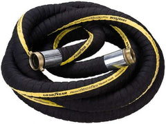 Alliance Hose & Rubber - 2" ID x 2.43" OD x 25' OAL, Male x Female Petroleum Transfer Hose - 250 Max Working psi, -40 to 200°F, 2" Bend Radius, 2" Fitting, Black - All Tool & Supply