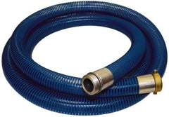 Alliance Hose & Rubber - -40 to 150°F, 2" Inside x 2.33" Outside Diam, PVC Liquid Suction & Discharge Hose - Transparent Blue, 20' Long, 29 Vacuum Rating, 80 psi Working Pressure - All Tool & Supply