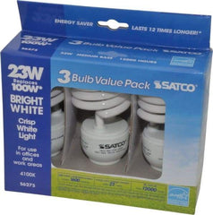 Value Collection - 23 Watt Fluorescent Residential/Office Medium Screw Lamp - 4,100°K Color Temp, 1,600 Lumens, T2, 10,000 hr Avg Life - All Tool & Supply