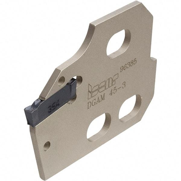 Iscar - Neutral Cut, 1/8" Insert Width, Cutoff & Grooving Support Blade for Indexables - 0.094" Head Projection - All Tool & Supply