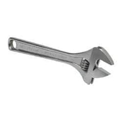 Paramount - 1-5/16" Jaw Capacity, 10" Standard Adjustable Wrench - Chrome Vanadium Steel, Chrome Finish - All Tool & Supply