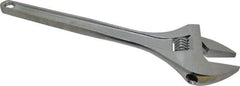 Paramount - 2-1/16" Jaw Capacity, 18" Standard Adjustable Wrench - Chrome Vanadium Steel, Chrome Finish - All Tool & Supply