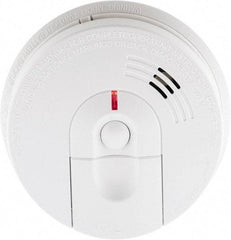 Kidde - 5.6 Inch Diameter, AC Wire In 120 Volt Smoke Alarm - 85 dB Decibel Rating, 9V Battery Included, Wall or Ceiling Mount, Tamper Resistant, Interconnectable - All Tool & Supply