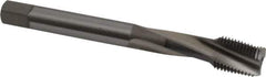 OSG - 1/2-20 UNF 3 Flute 2B Bottoming Spiral Flute Tap - Vanadium High Speed Steel, TiCN Finish, 100mm OAL, Right Hand Flute, Right Hand Thread, Series 13013 - All Tool & Supply