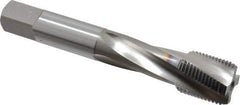 OSG - 3/4-16 UNF 4 Flute 2B Bottoming Spiral Flute Tap - Vanadium High Speed Steel, TiCN Finish, 110mm OAL, Right Hand Flute, Right Hand Thread, Series 13013 - All Tool & Supply